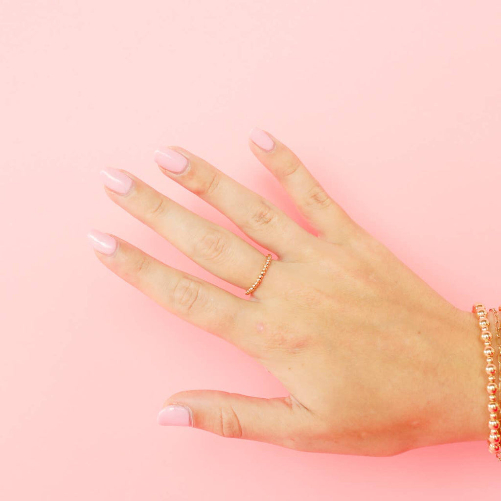 Lexi Beaded Band in Gold - B24