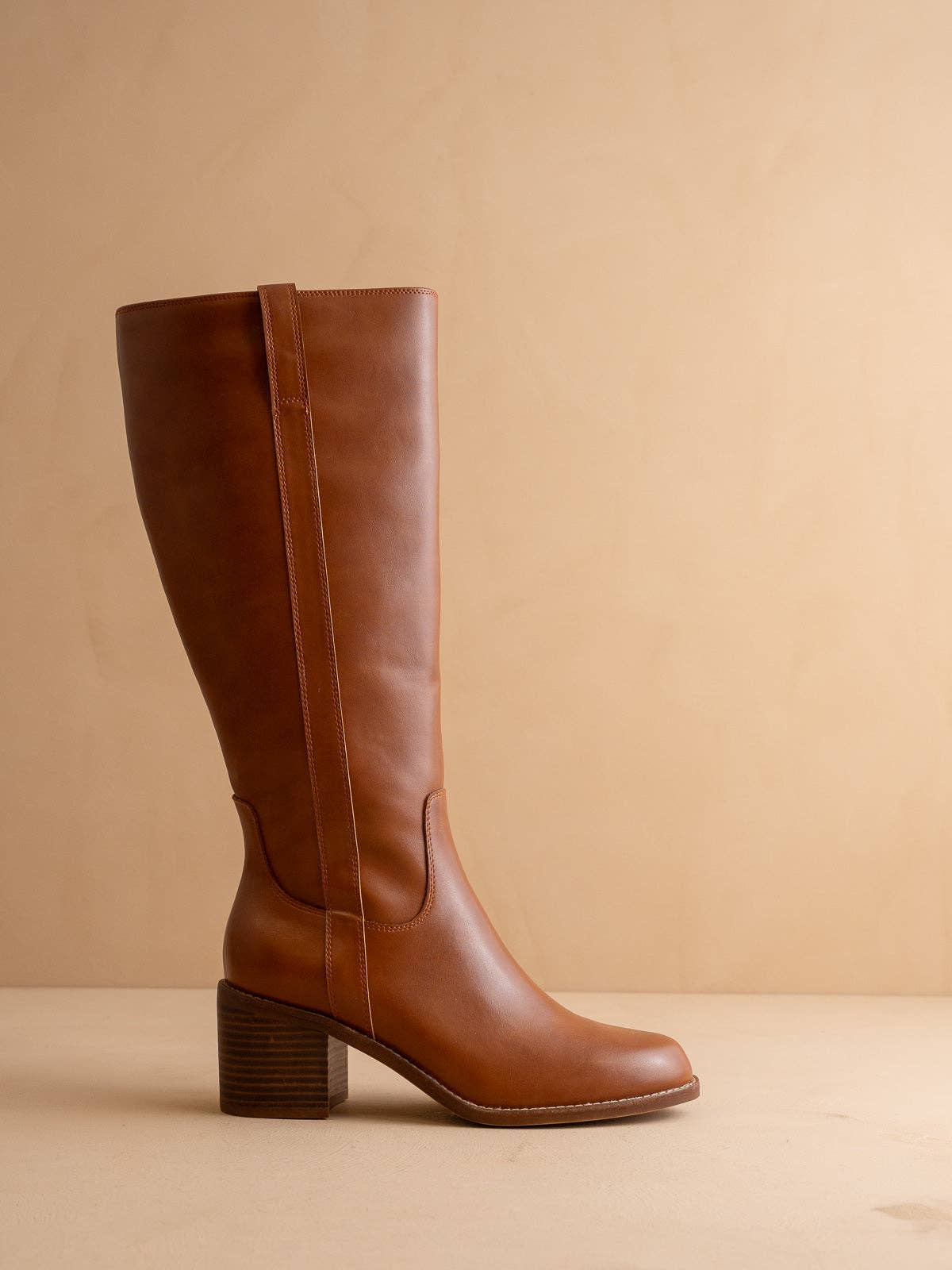 The Harriet | Brown Tall Riding Fall Boot: BROWN / 10