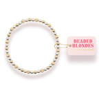 Haven Mixed Metal Fluted Bracelet: Standard 6.75 inch