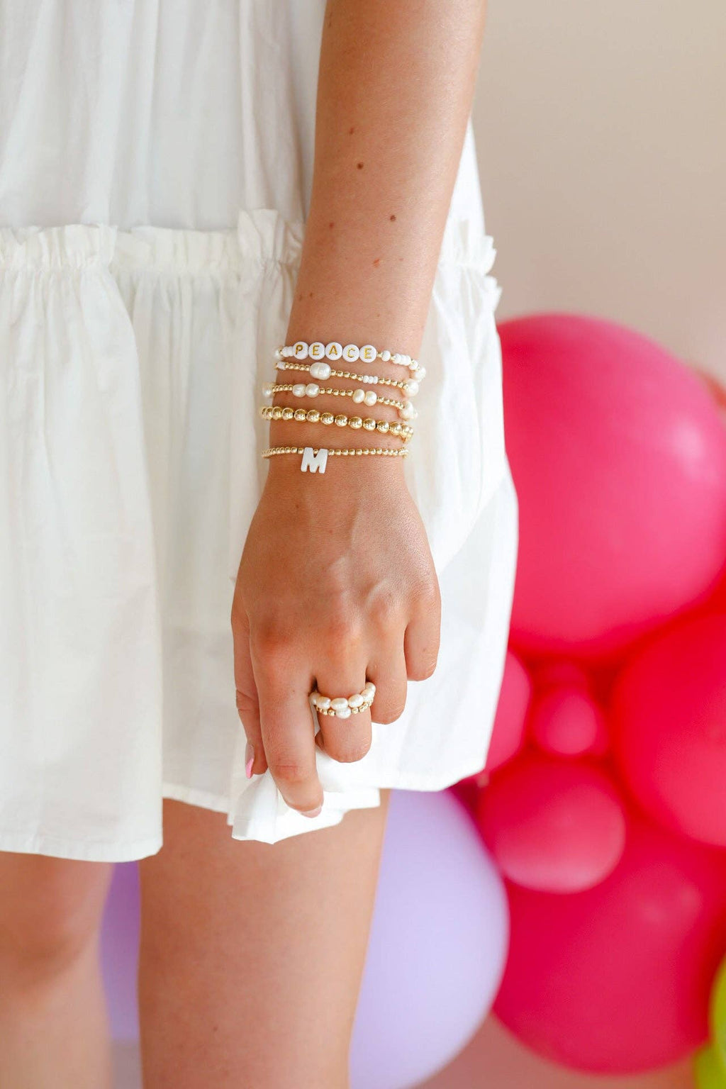 Coastal Pearl Bracelet in Gold: Standard 6.75 inch
