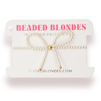 Pearl Bow Bracelet: Standard 6.75 inch