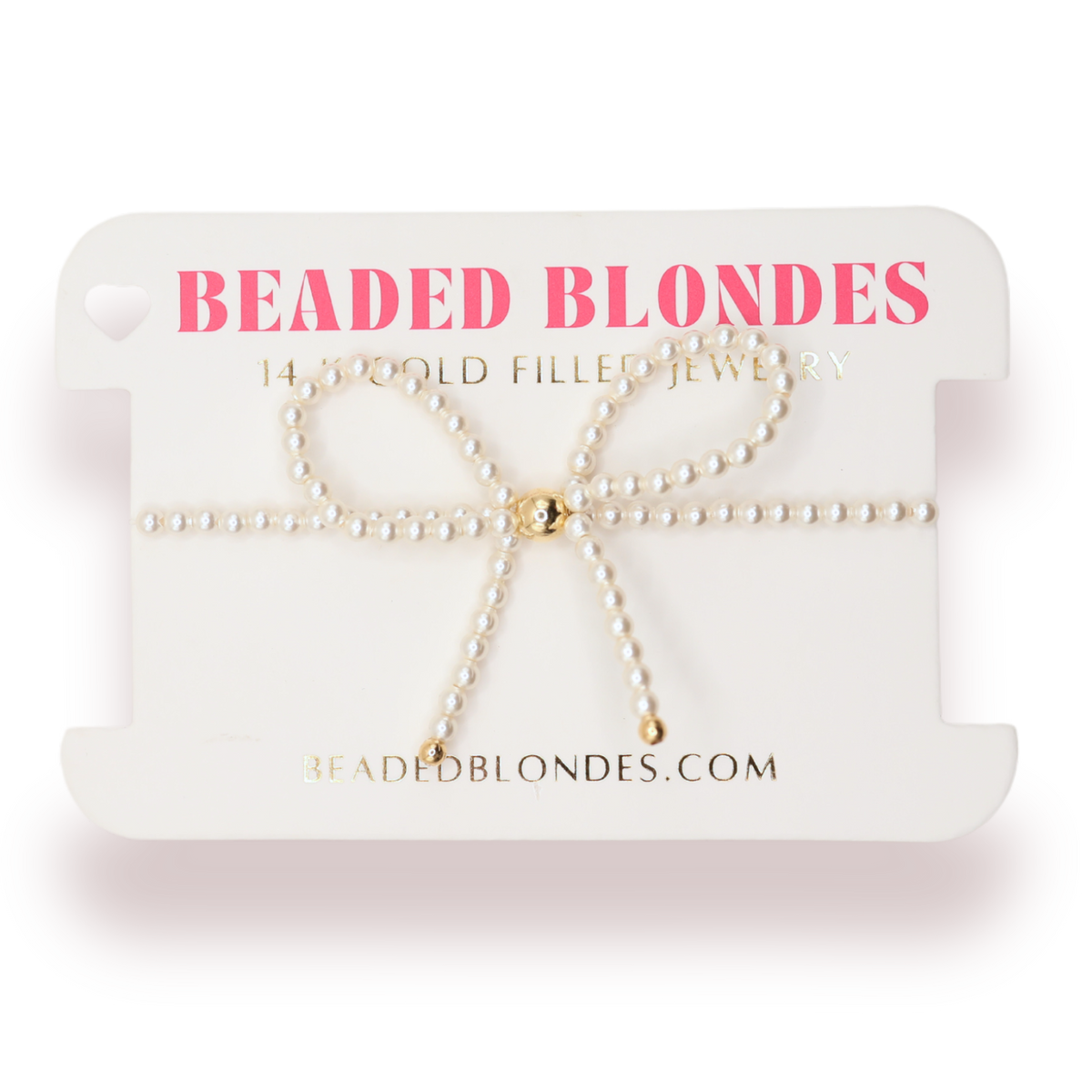 Pearl Bow Bracelet: Standard 6.75 inch