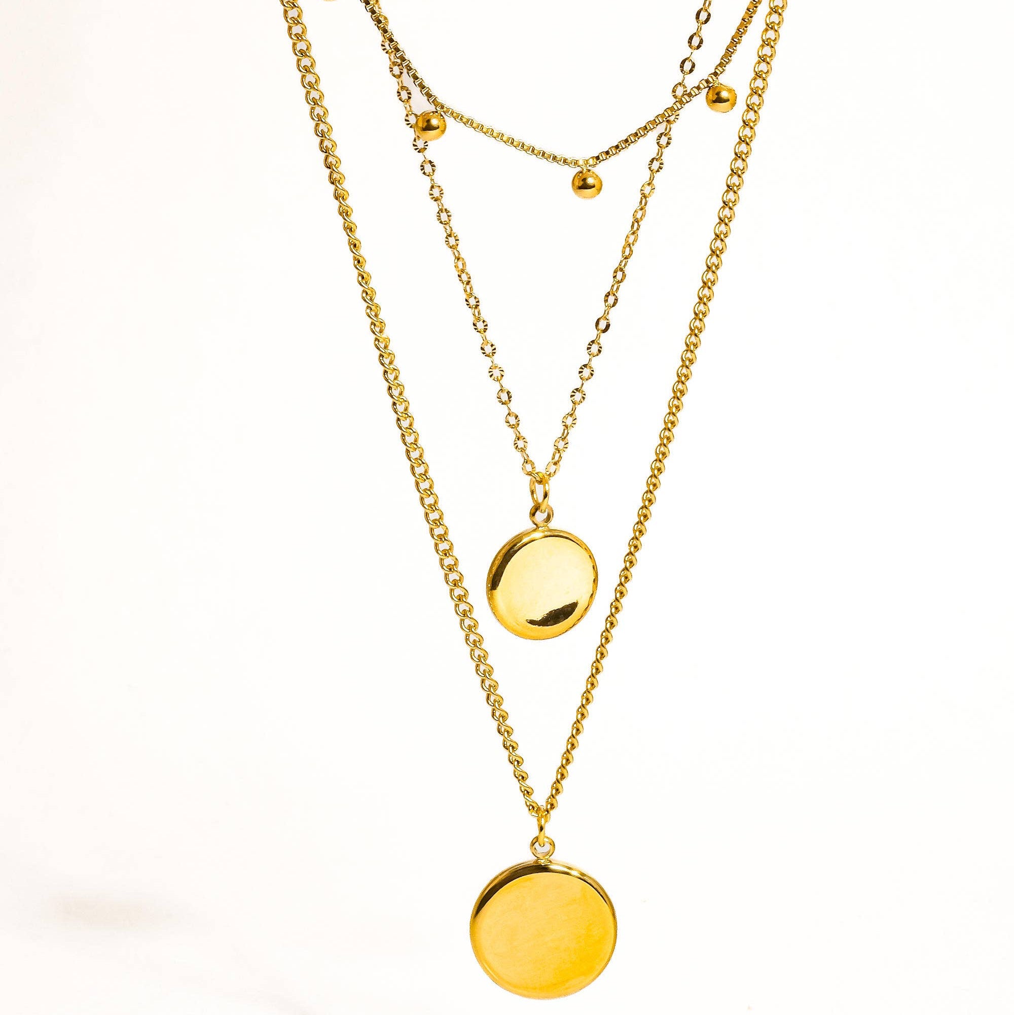 Summer Tide Round Stack Necklaces: N1