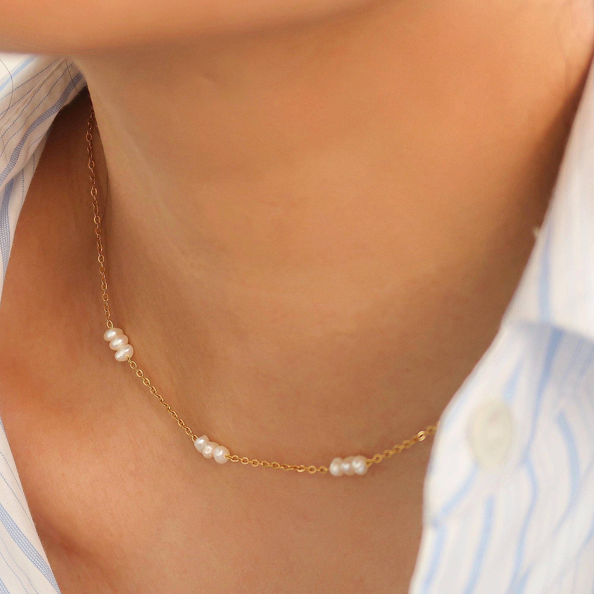 Leilani-Multi Pearl Necklace: N126