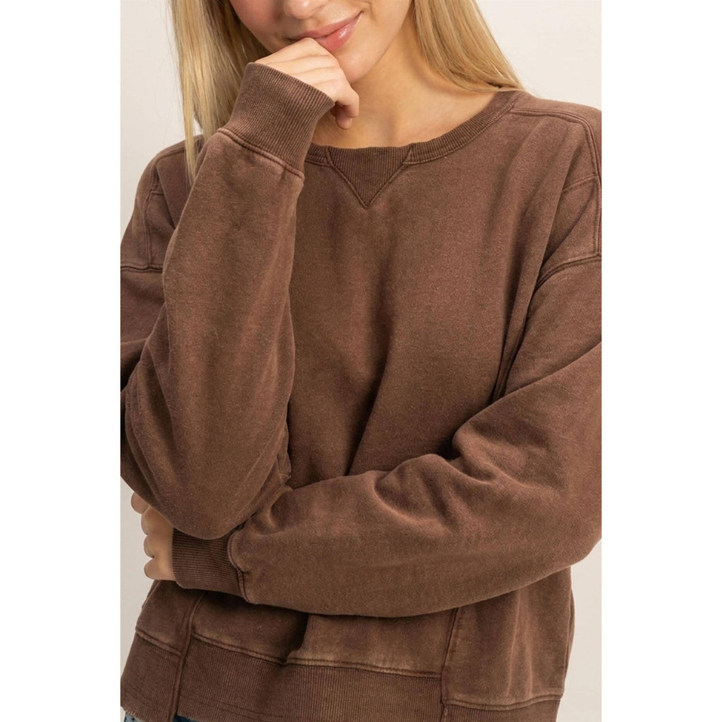 Acid Wash BROWN SET DOUBLE ZERO : DARK BROWN