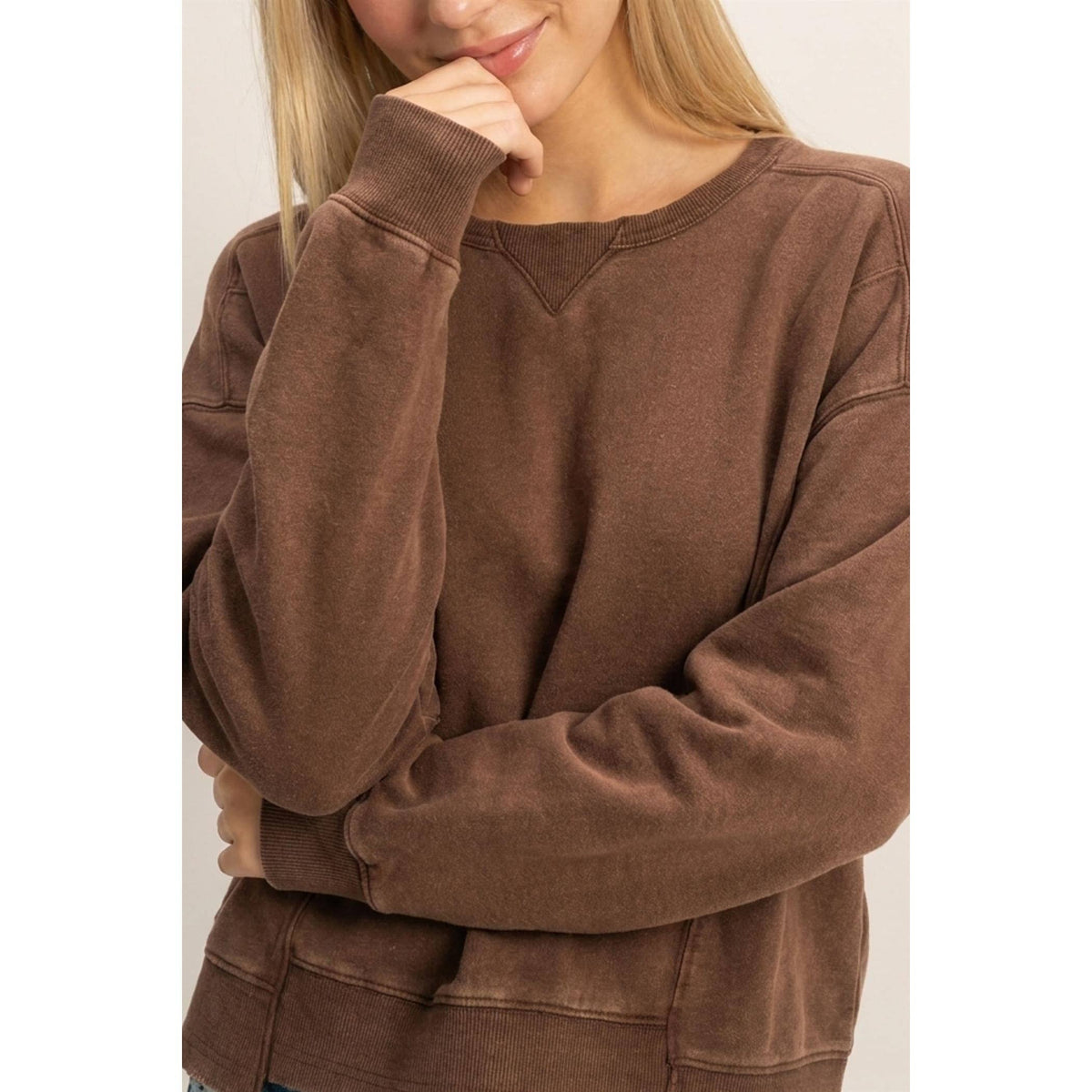 Acid Wash BROWN SET DOUBLE ZERO : DARK BROWN