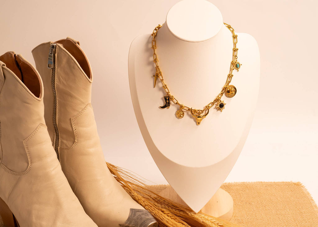 Cowboy Hat Gold Charm - C150