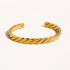 Braided Thin Bangle Cuff - SS4