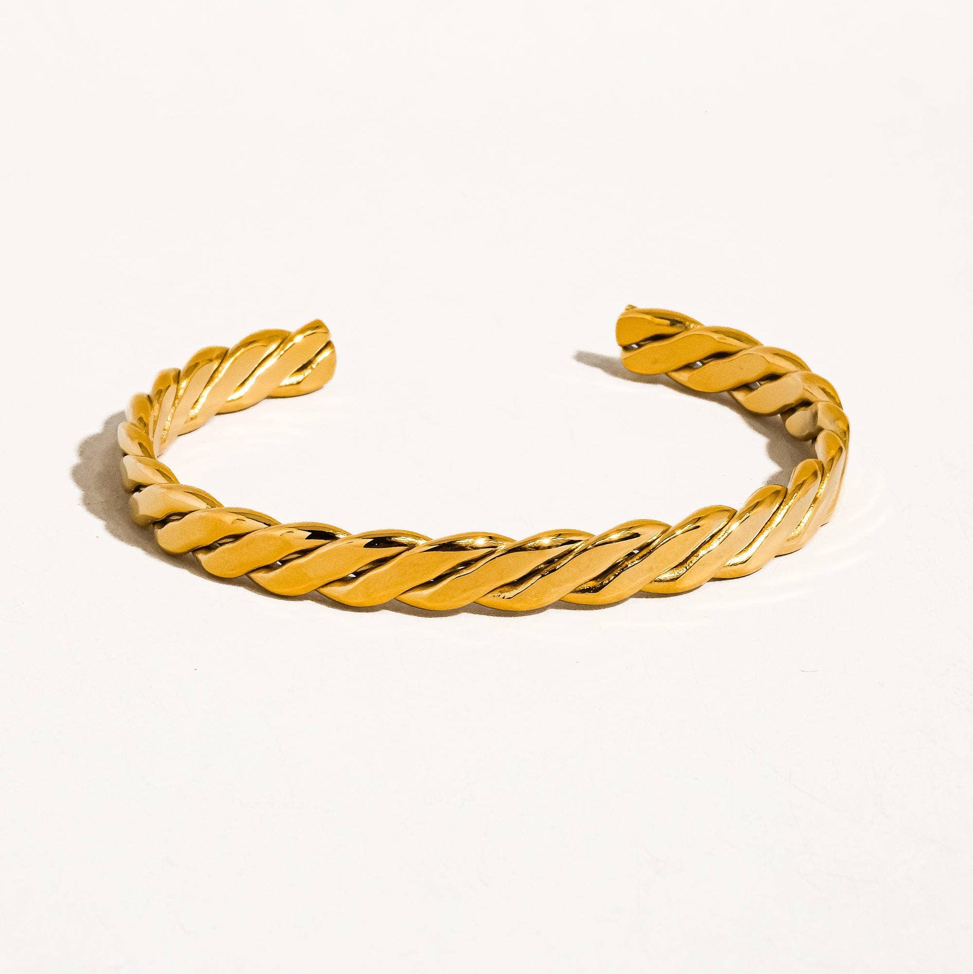 Braided Thin Bangle Cuff - SS4