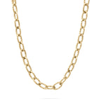 Hammered Gold Chain Necklace - N63