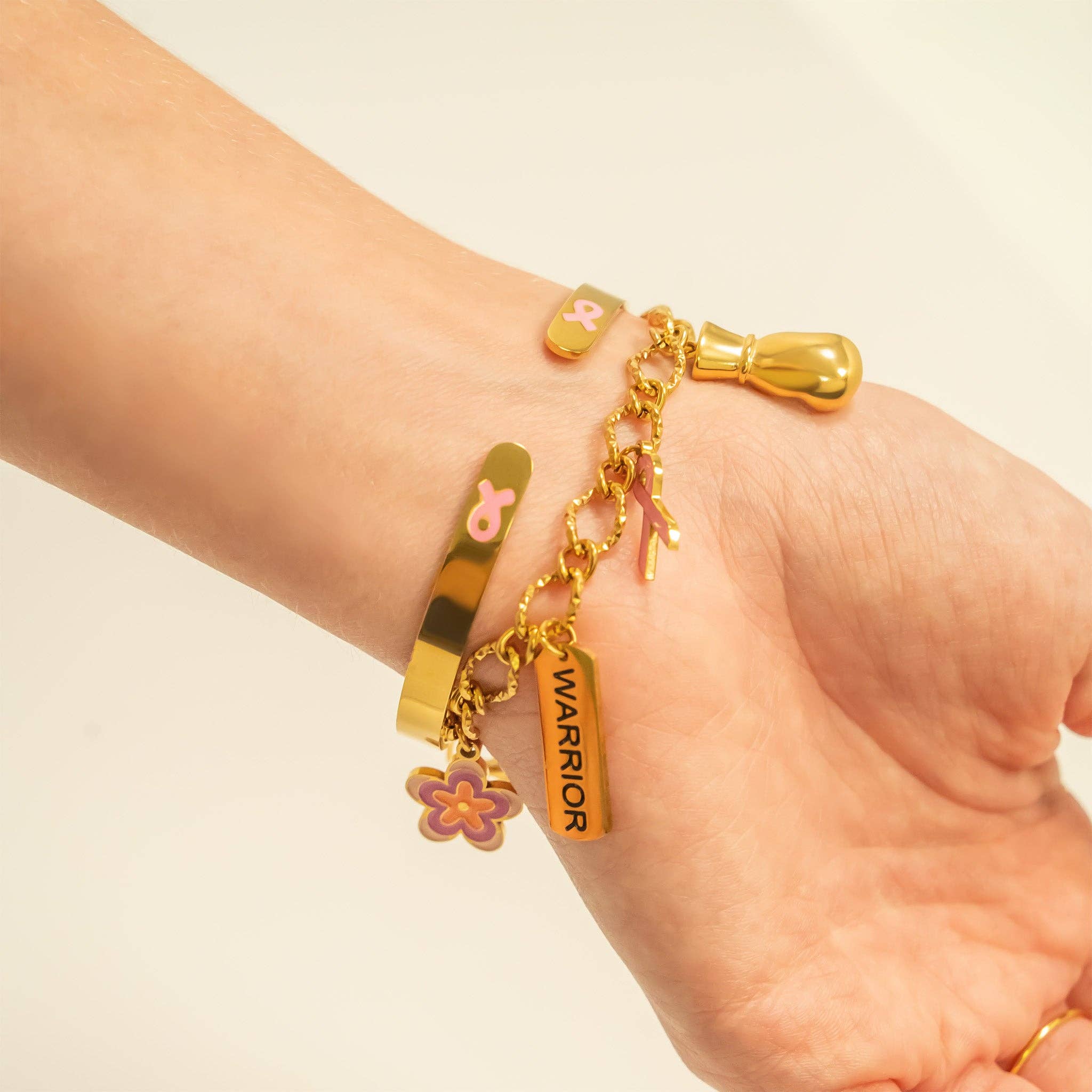 F*ck Cancer Bangle Bracelet - SS8