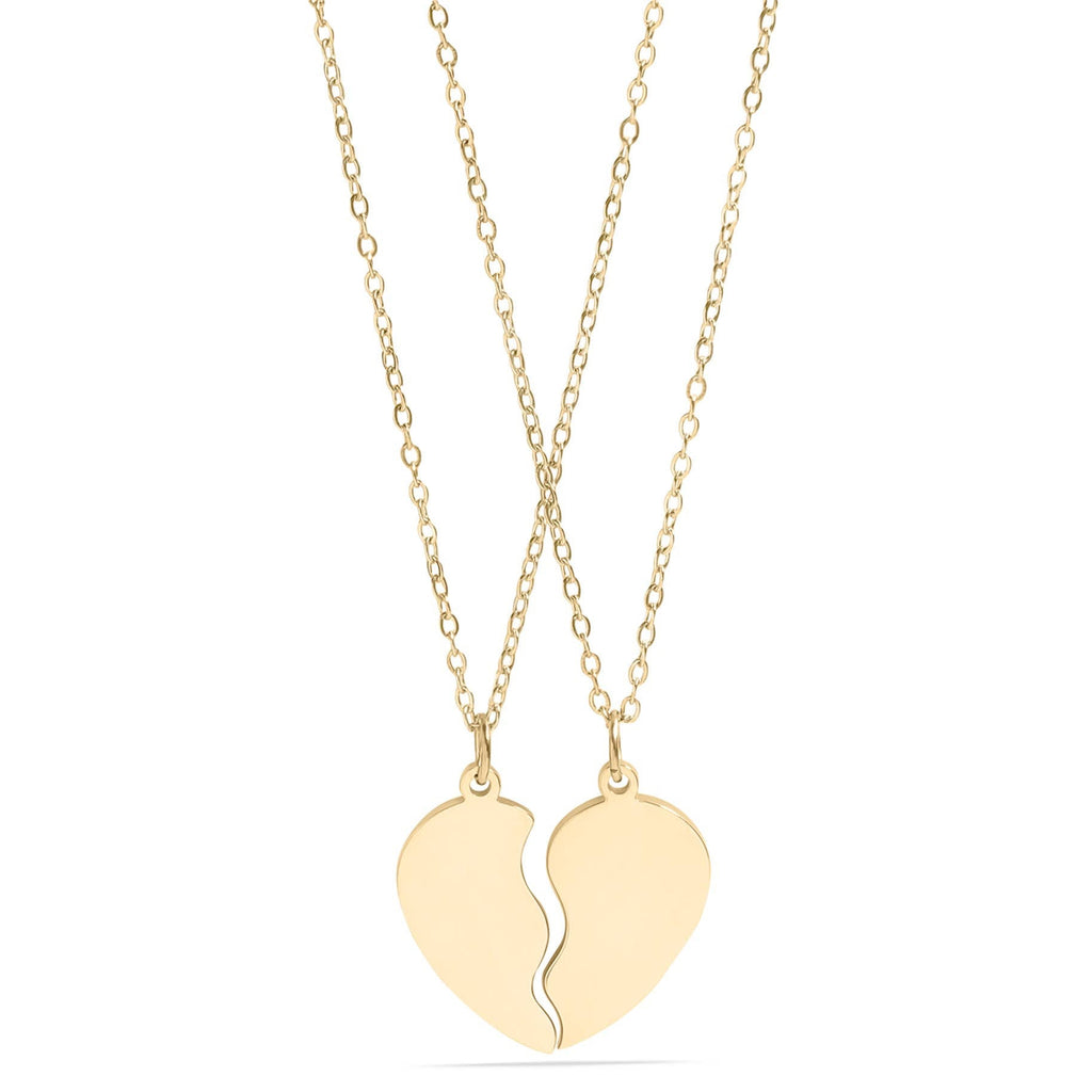 Break Apart Heart Necklace Set: N31
