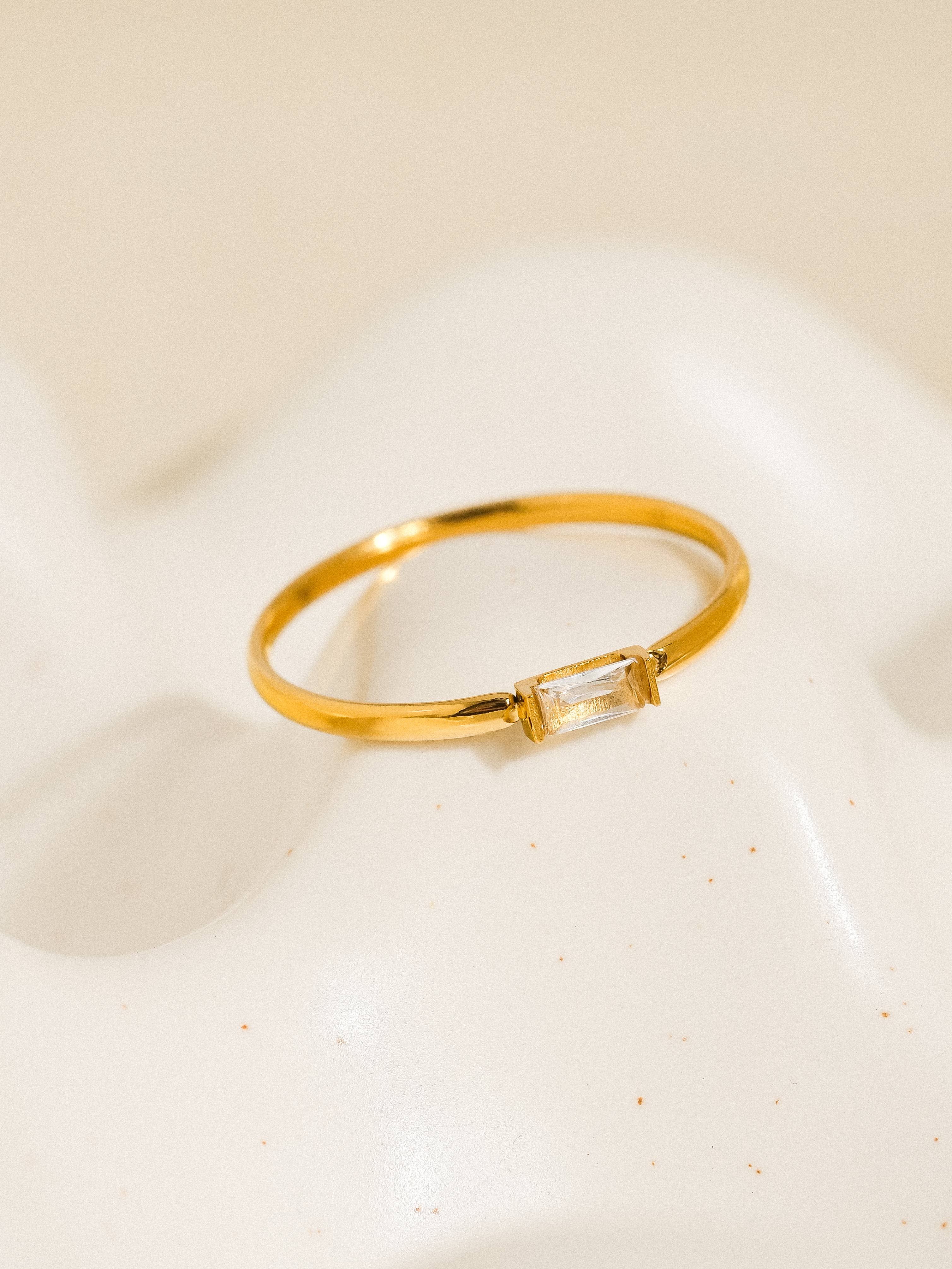 The Shae Minimalist Thin CZ Band: A52