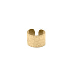 Golden Hammered Ear Cuff - E110