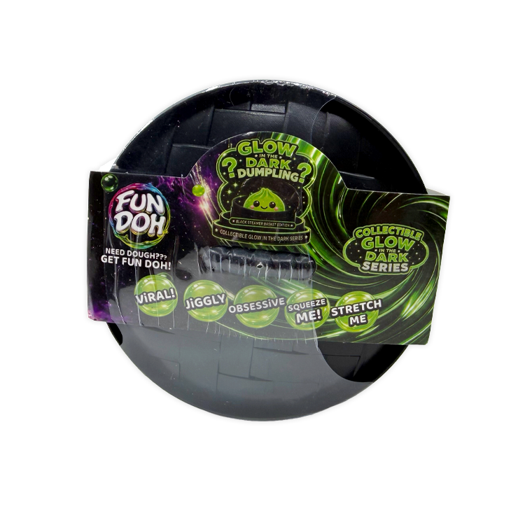 Fun Doh Glow-in-the-Dark Mystery Dumpling Squishy Toy Black : GLOWSQU