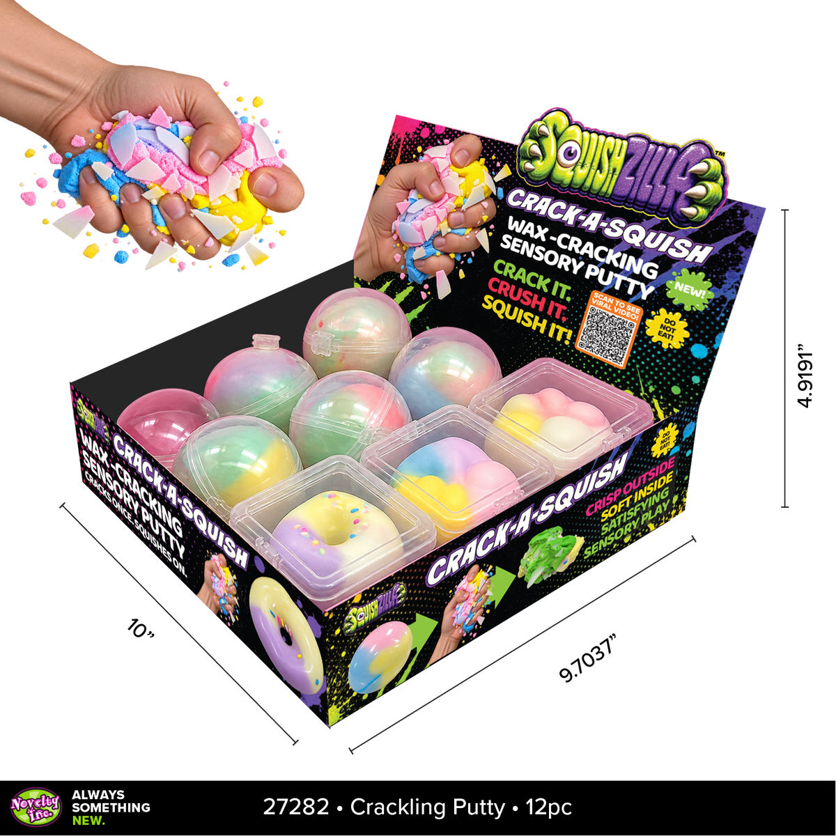 Fun Doh Wax-Cracking Sensory Colorful Putty