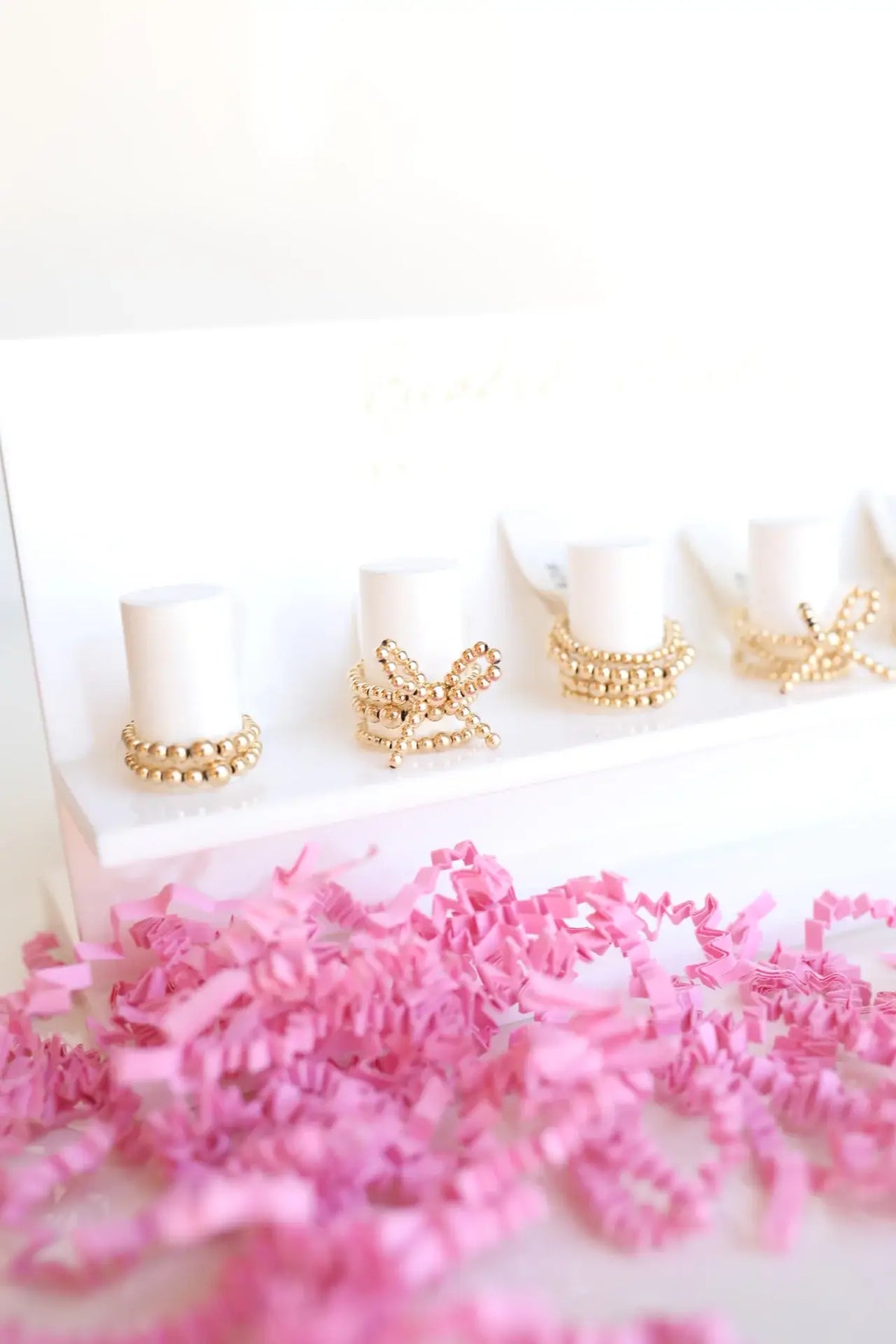 Gold Bow Ring - B44
