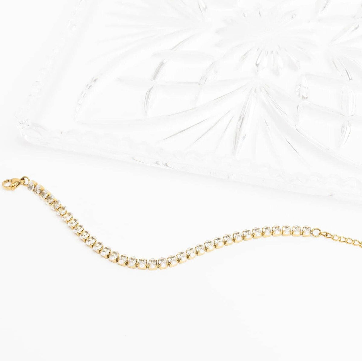 Oval Sparkle Tennis Bracelet - S121