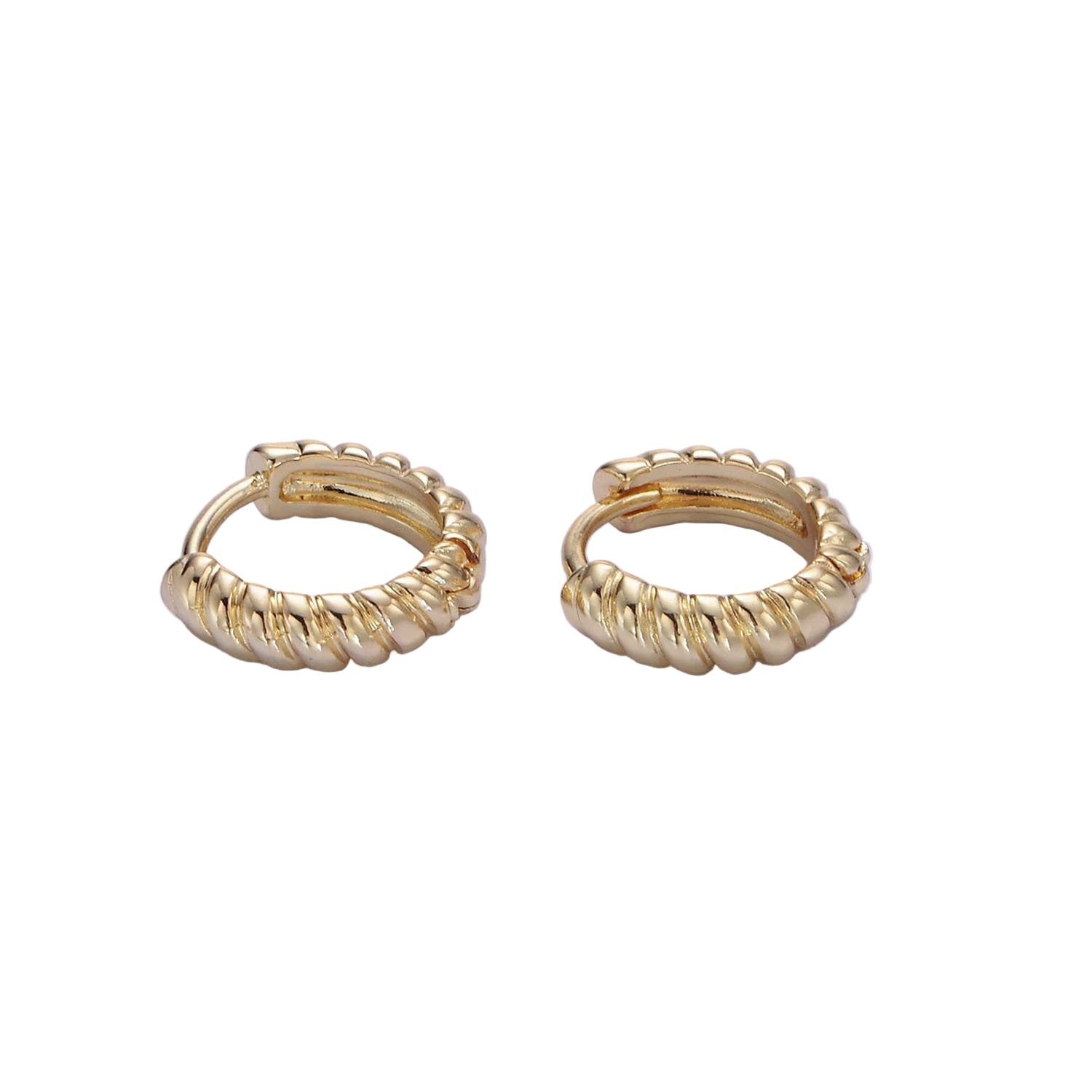 Tropic Twirl Huggie Earrings - E16