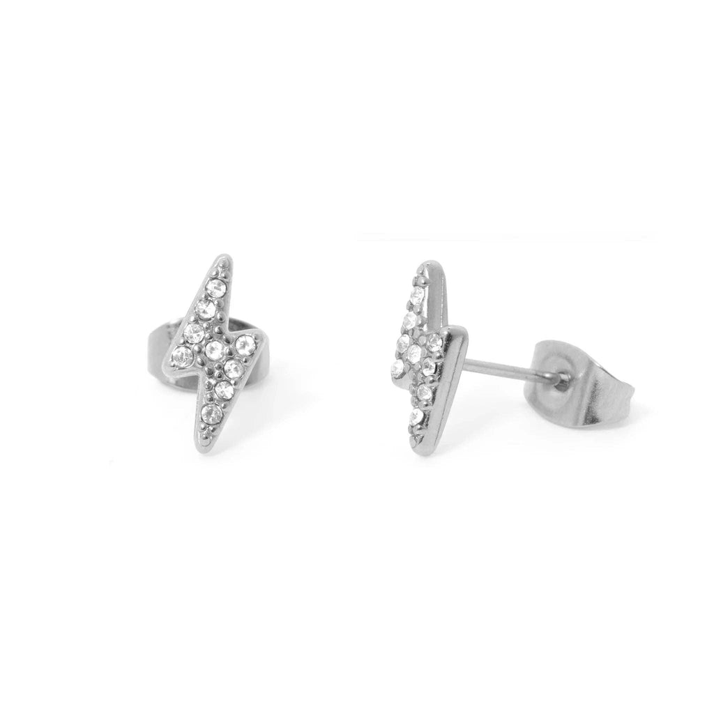 Diamond Lightning Bolt Stud Earring - E74