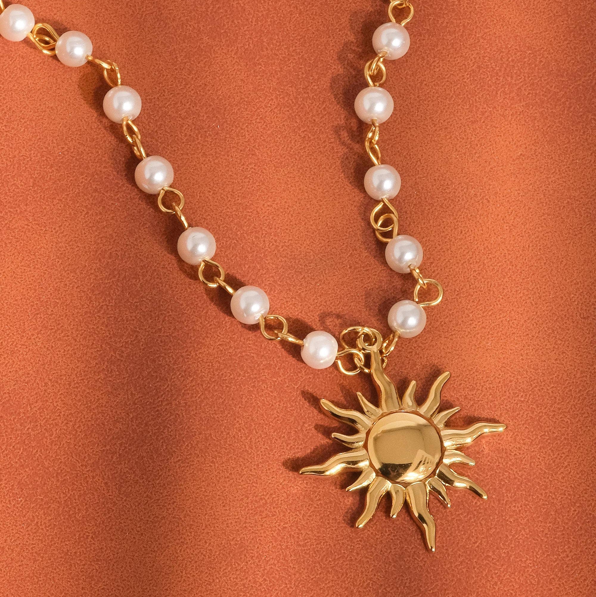 Sun Beaded Necklace: N123