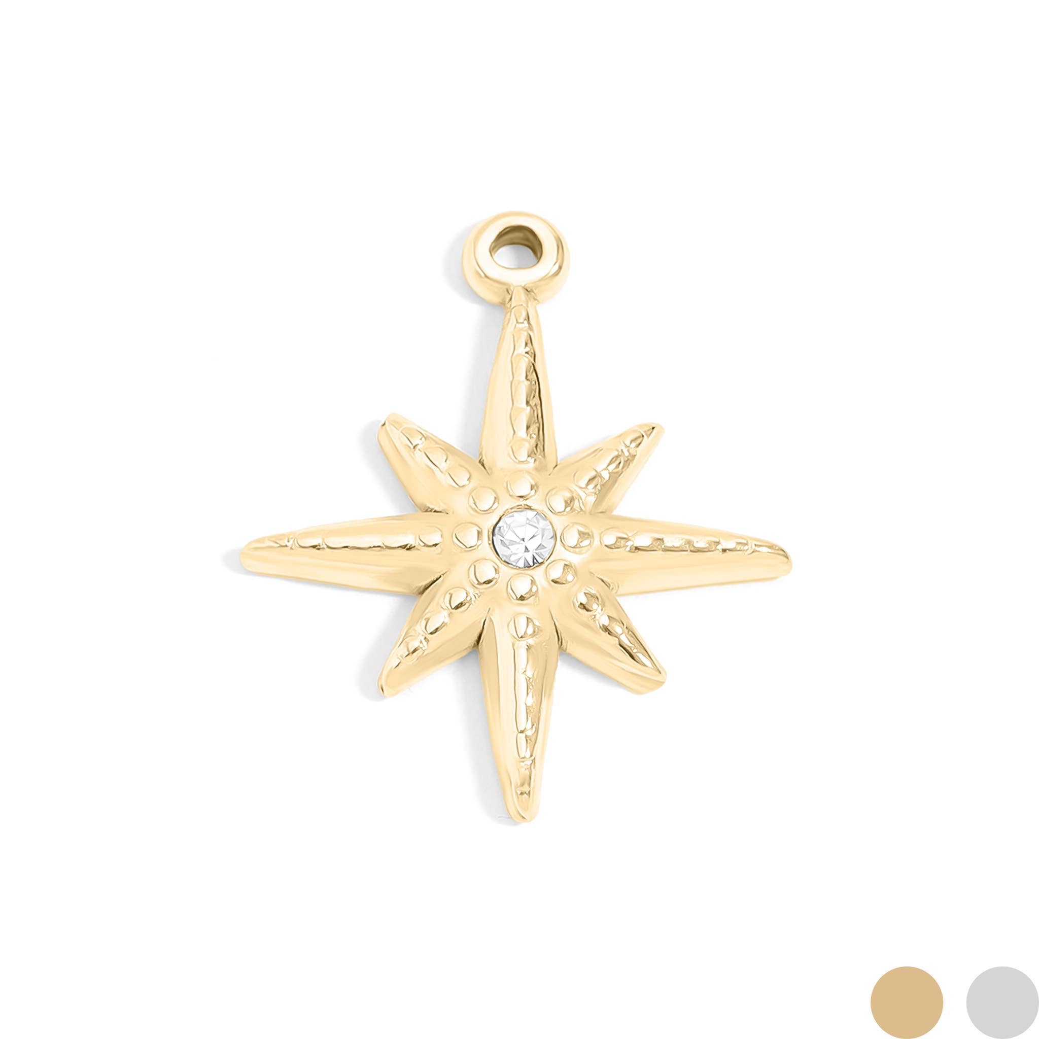 Compass Star Charm - C186