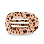 Round Flat Hair Clip | Large | Blonde Tortoise