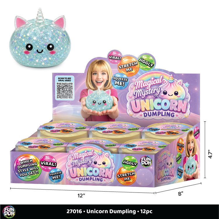 Fun Doh Unicorn Mystery Dumpling Squishy Toy - UNISQU