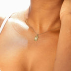 Golden Howlite Stone Necklace: N111