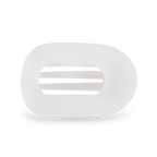 Round Flat Hair Clip | Medium | Coconut White