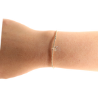 Gold Bow Charm Bracelet - S120