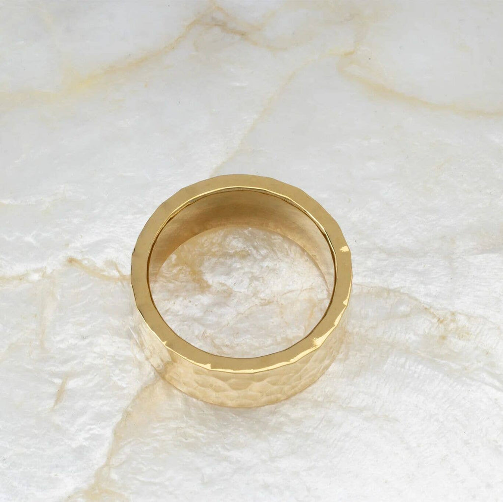 The Hadlie Hammered Statement Ring: A114