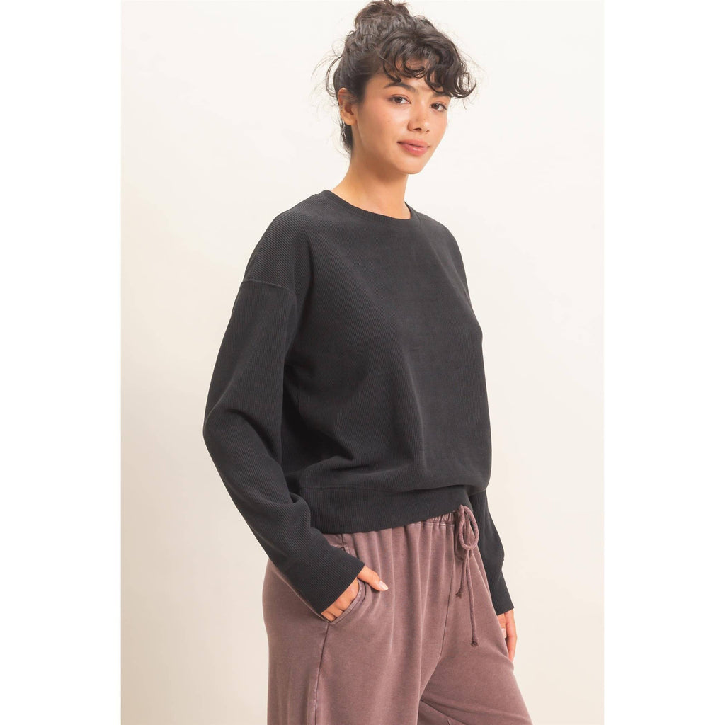 Waffle Knit Crew SET : ALPACA