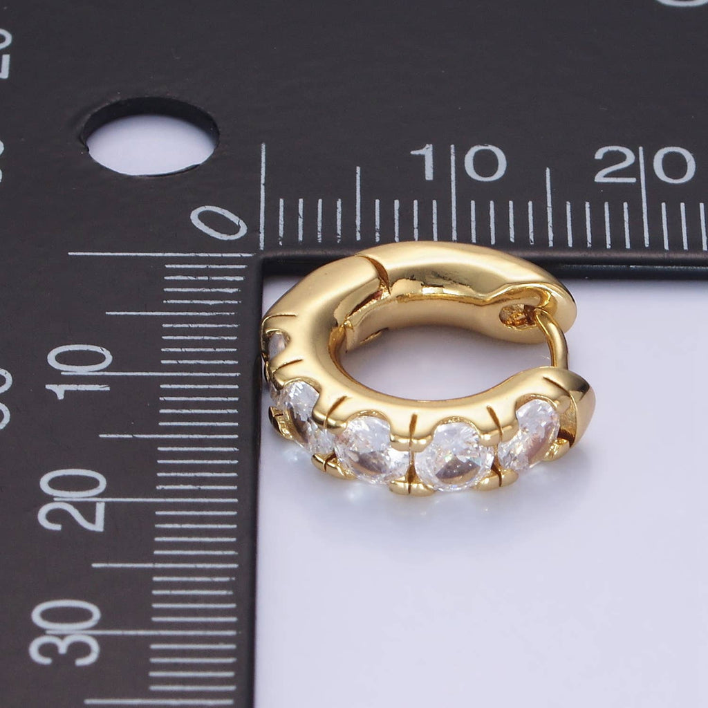 Radiance Rounded Huggies Earrings - E19
