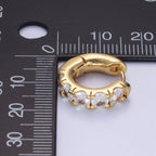 Radiance Rounded Huggies Earrings - E19