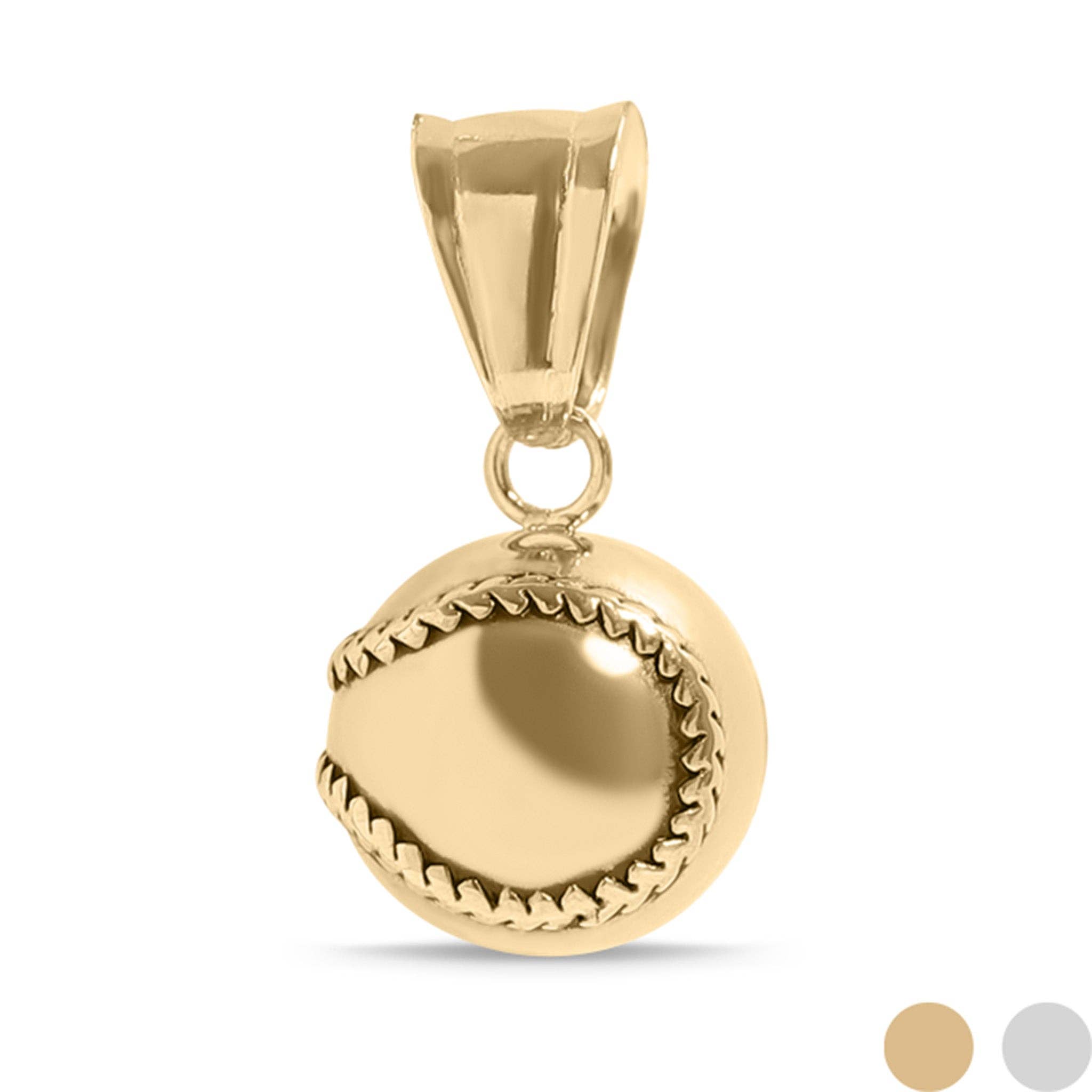 Gold Baseball Charm - C187