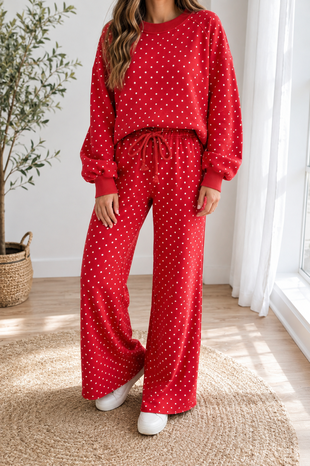Polka Dot Set: Red