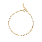 Paperclip Chain Bracelet: S131