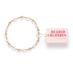 Palmer Fluted Bracelet in Pearl: Standard 6.75 Inch