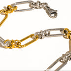 Silver Kissed Chain Bracelet: S60