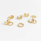 Moon And Star Adjustable Ring: A72
