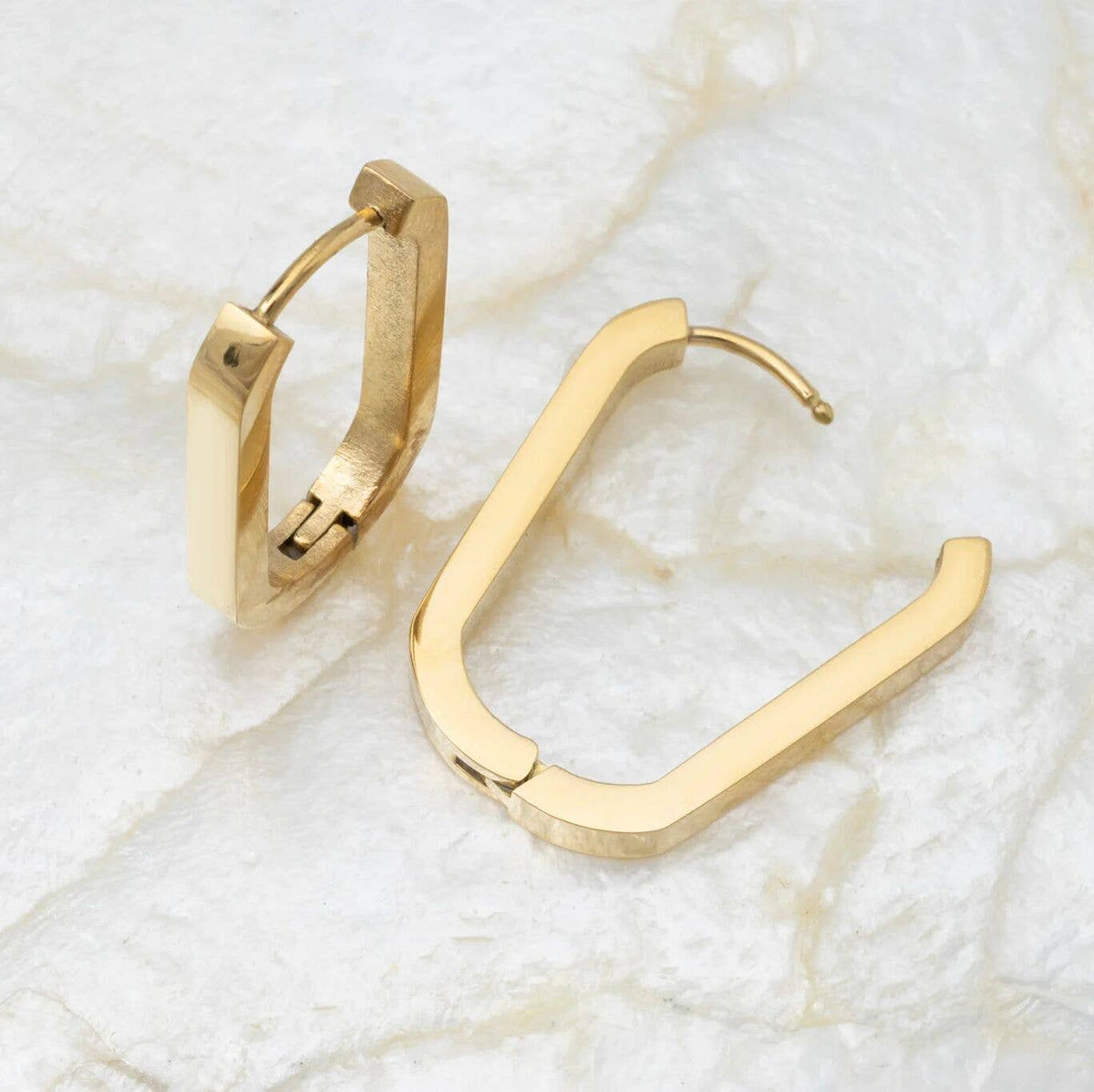 Oval Huggie Earrings - E109