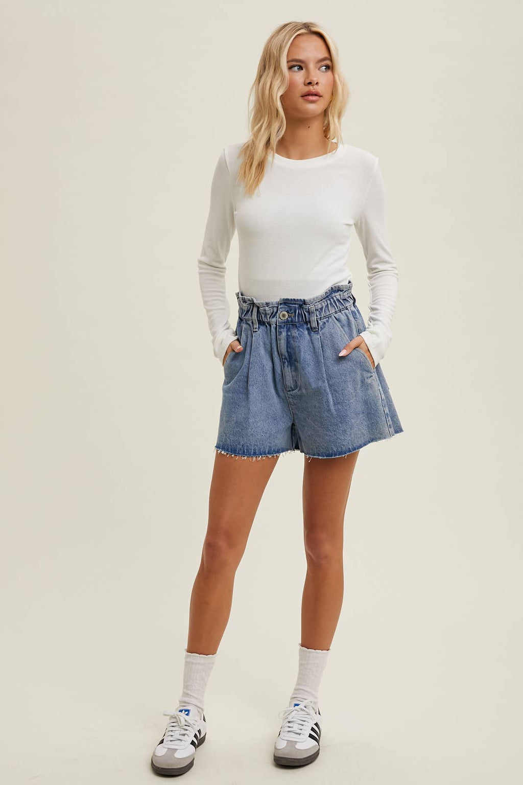 ROUND NECK FITTED RIBBED KNIT TOP / WL24-9450: RED BEAN / L