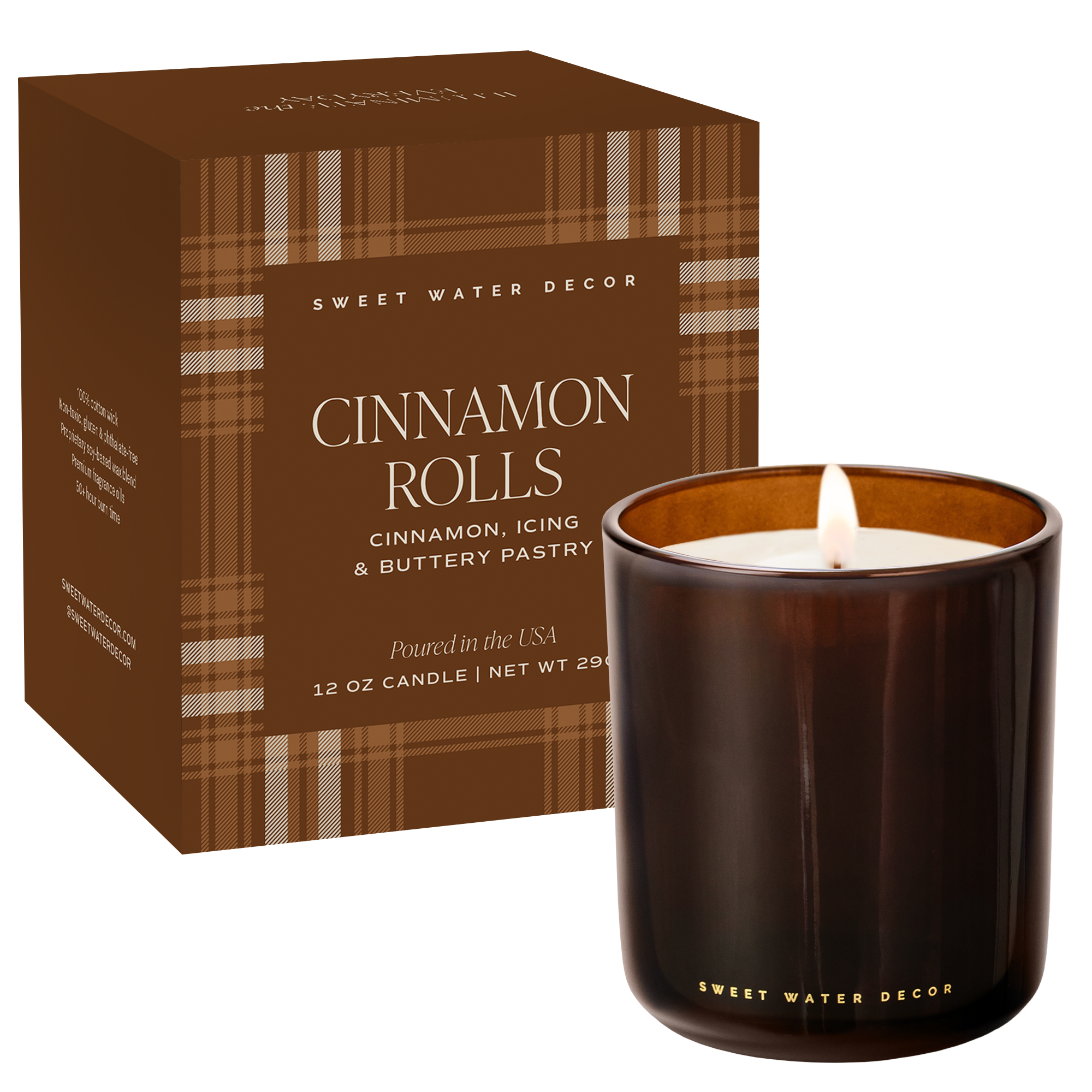 Cinnamon Rolls 12 oz Boxed Soy Candle - CCR