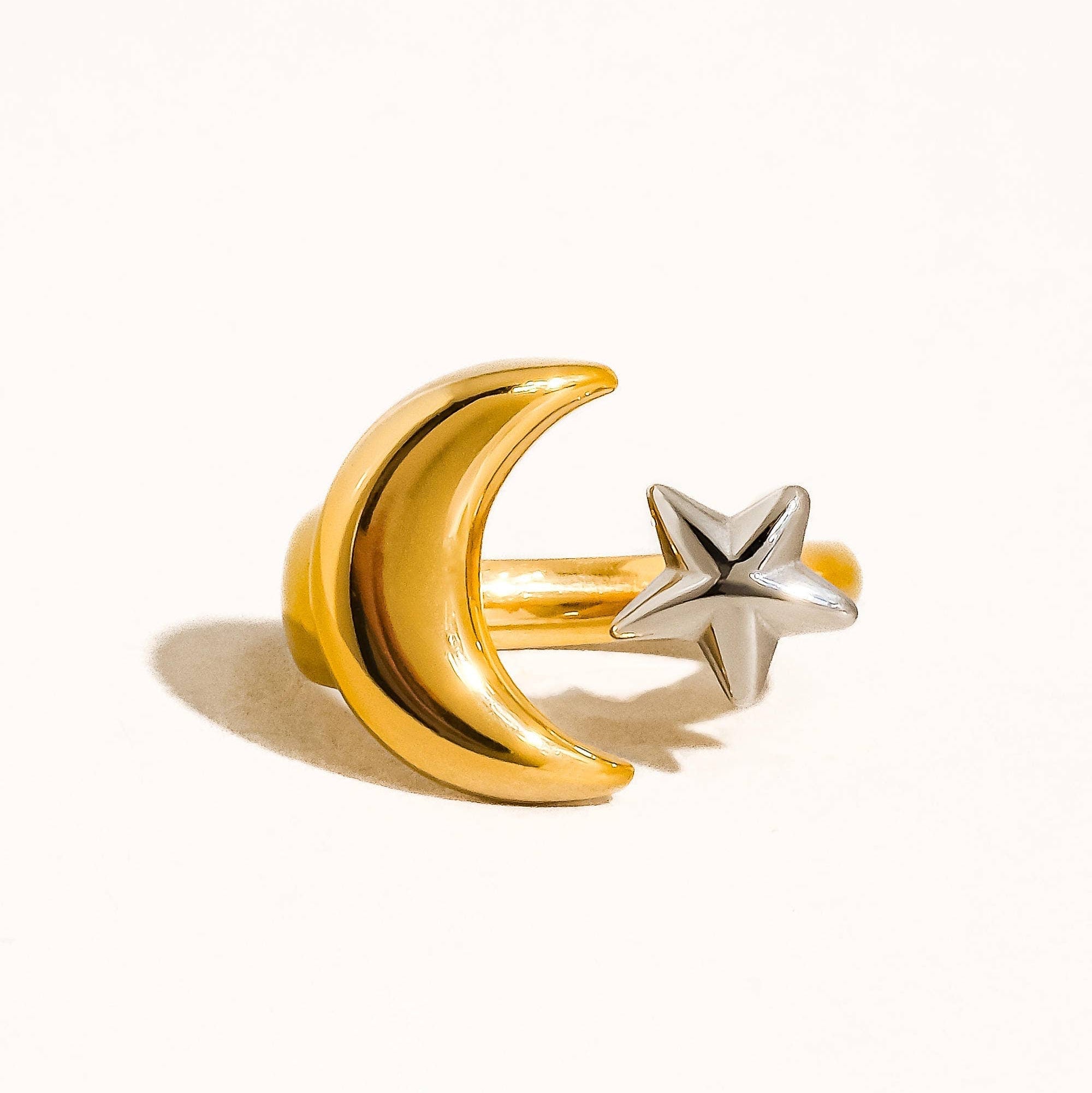 The Ellee Star and Moon Ring: A68