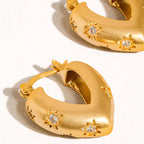 Heart Hoop Earrings - E44