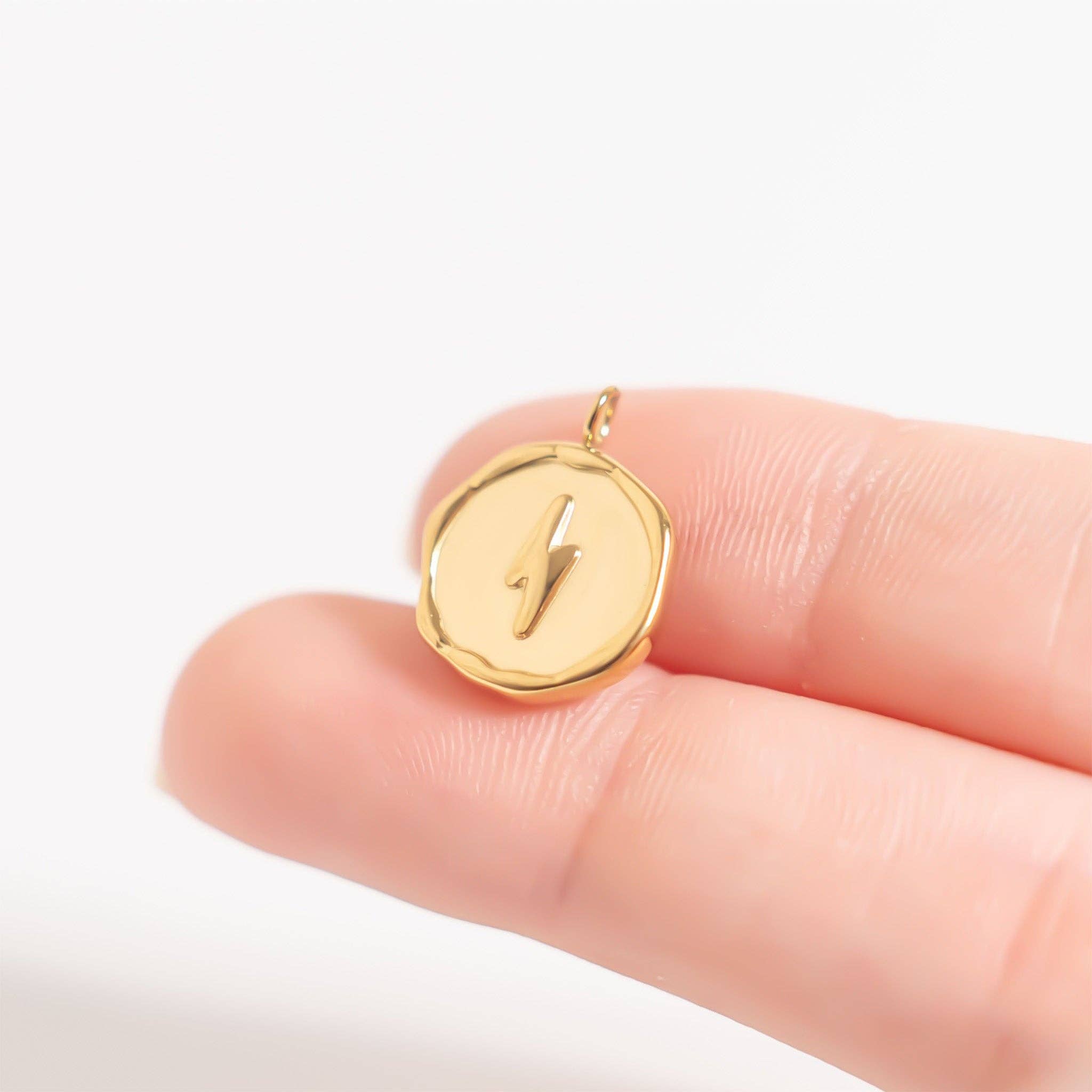 Gold Lightning Charm - C182