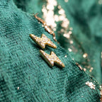 Diamond Lightning Bolt Stud Earring - E74
