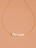Sweet Pearl Bar Necklace - N79
