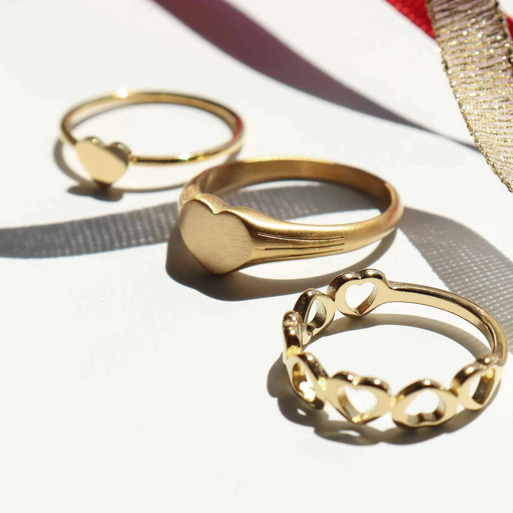 Heart Signet Ring : A113